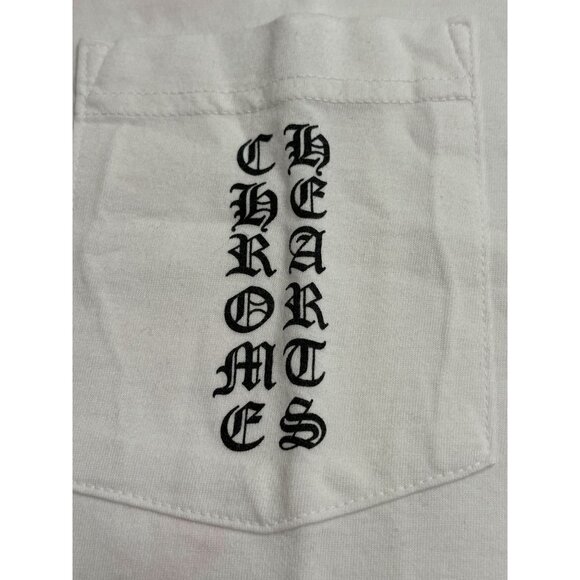 Chrome Hearts Pink Letters T-Shirt in White - Picture 4 of 10